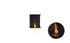 Ecosmart Fire Flex 18RC Right Corner Fireplace Insert - Black Finish / Black Burner - ESF.FX.18RC.B